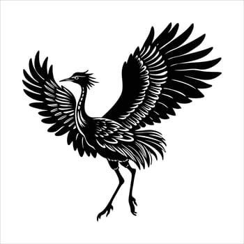 Majestic Rooster Silhouette vector
