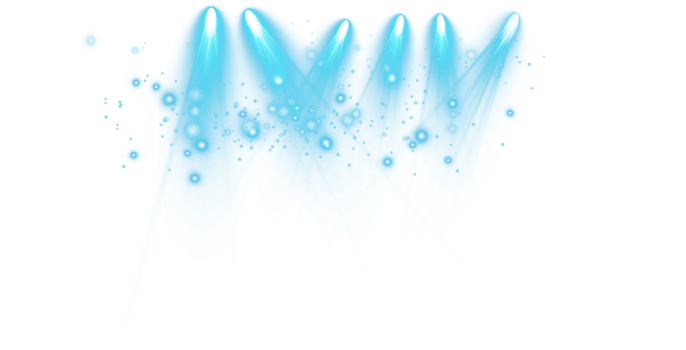 Bright blue Spotlight. Scene. Stage. Podium. Light Effects. Glow light effect. Glowing lamp. . Illustration number 3 png