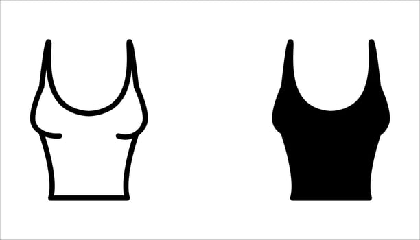 tank top icon set. vector