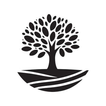 Tree Silhouette Illustration for Web Designers vector