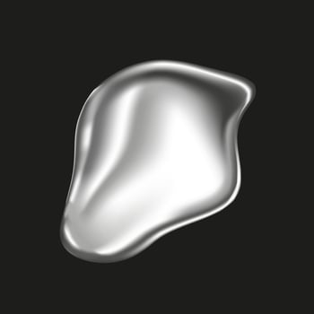 Metal drop realistically isolated on the background. Silver ball, chrome sphere, liquid metal. Spherical 3D spheres. Precious stone. illustration for your design and business vector