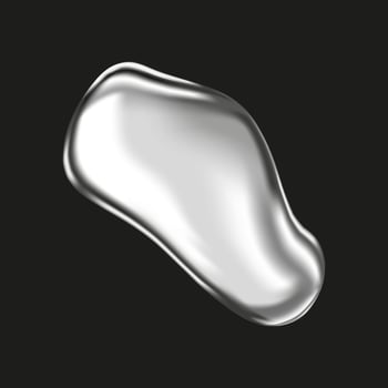 Metal drop realistically isolated on the background. Silver ball, chrome sphere, liquid metal. Spherical 3D spheres. Precious stone. Illustration for your design. vector