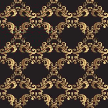 Luxurious Victorian Ornament Pattern vector