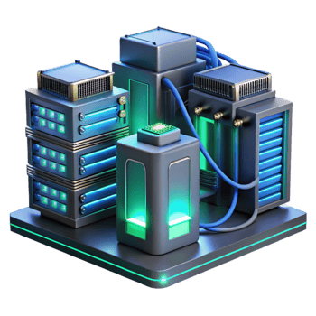 wonderful abstract A Futuristic Server Room with Rows of Glo high quality png