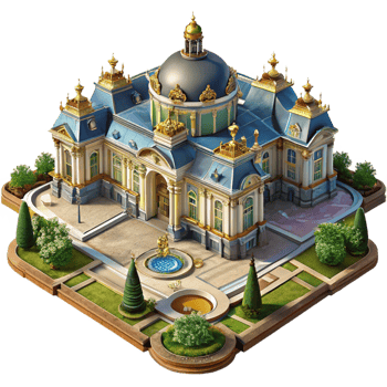 wonderful minimalist A Baroque Palace with Ornate Gardens Opul png
