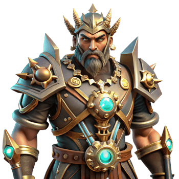 impressive artistic A Steampunk Warrior with Intricate Armor authentic png