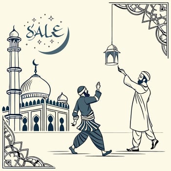 Islamic Sale Illustration vector