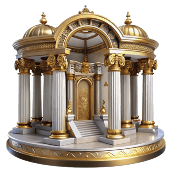 stunning abstract Baroque Palace Ornate Gold Details and M png