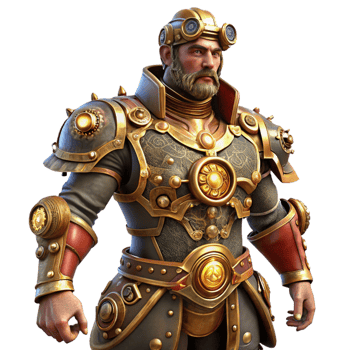 elegant artistic A Full Body Portrait of a Steampunk Knigh authentic png