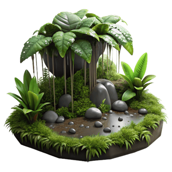 stunning contemporary A Rain Soaked Forest Floor Covered in Mo genuine png