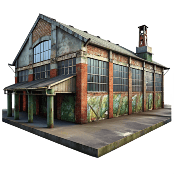 vibrant artistic An Abandoned Industrial Warehouse Graffi genuine png