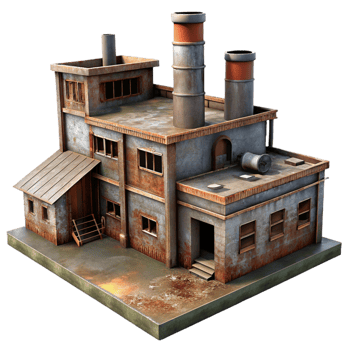 wonderful vintage An Abandoned Industrial Factory Rust An genuine png