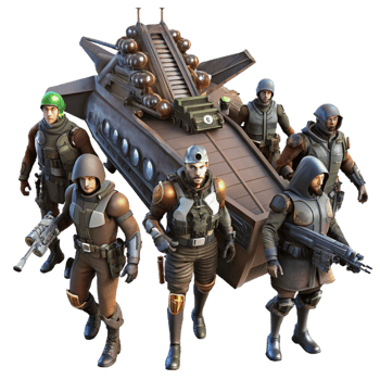 extraordinary abstract A Group of Space Pirates in Ragged Clot high quality png