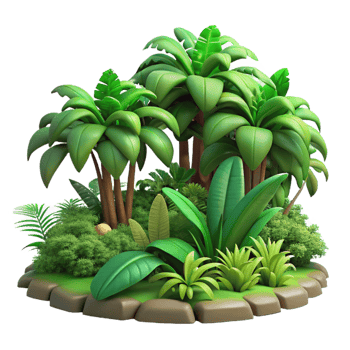 stunning creative A Lush Green Jungle Dense Vegetation Tr original png