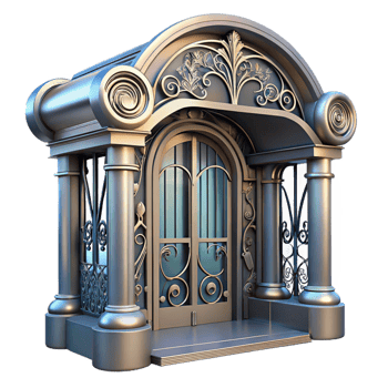 dramatic traditional An Art Nouveau Metro Station Entrance I authentic png
