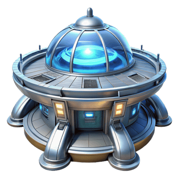 stunning modern A Futuristic Space Station Sleek Metalli exclusive png