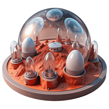 dramatic rustic A Futuristic City Built Within a Giant Cr detailed png
