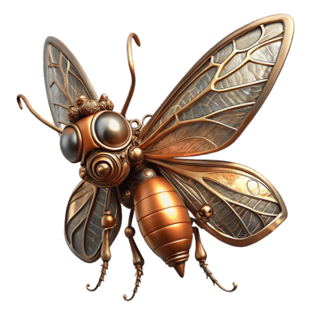 elegant traditional A Steampunk Insect Intricate Brass and Co high resolution png