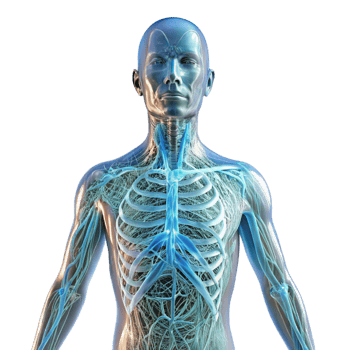 vibrant contemporary A Transparent Human Body Showcasing the I exclusive png
