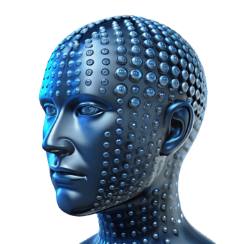 beautiful contemporary A Transparent Human Head Filled with Bina professional png