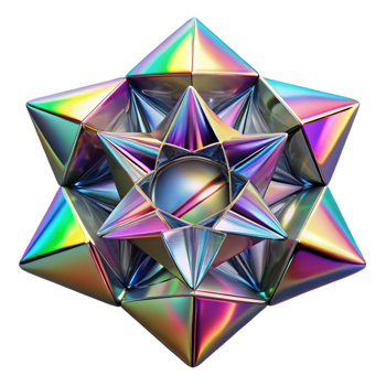 dramatic creative Fractured Mirror Surf Kaleidoscope png