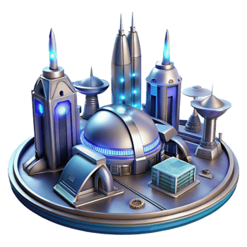 stunning classic A Futuristic Spaceport Sleek Metallic Str exclusive png