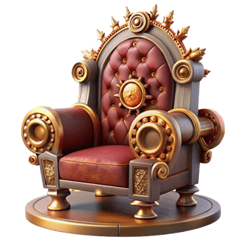 magnificent vintage A Steampunk Throne Ornate Gears and Vel png