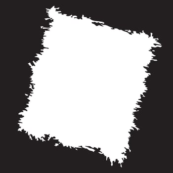 Abstract Black Ink Stain Rough Rustic Square Frame Background with Clear Copy Space vector