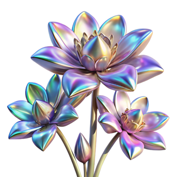 extraordinary vintage A Field of Blooming Fractal Flowers With high resolution png