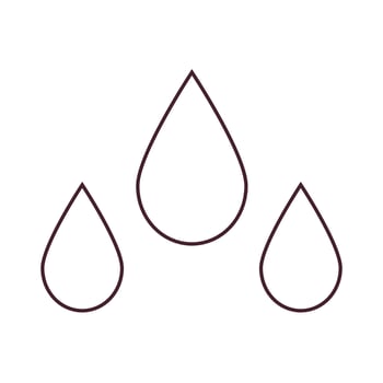 Raindrops symbolizing rain, moisture, and wet weather. Ideal for forecasts, climate reports, and seasonal designs. vector