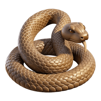magnificent contemporary A Coiled Rattlesnake Ready to Strike D premium png