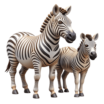 beautiful contemporary A Group of Zebras Grazing on the African genuine png
