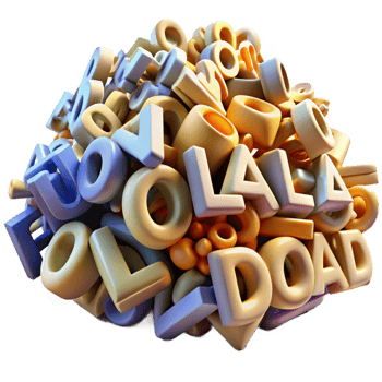 beautiful rustic A Chaotic Jumble of Letters and Numbers original png