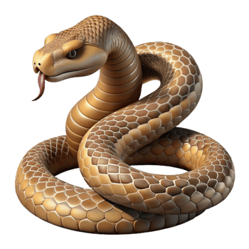 stunning modern A Coiled Rattlesnake Ready to Strike Des detailed png