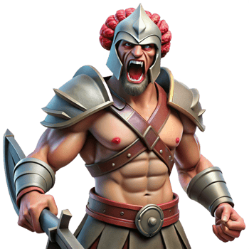 elegant minimalist A Fierce Ares God of War Wielding a Blo high resolution png