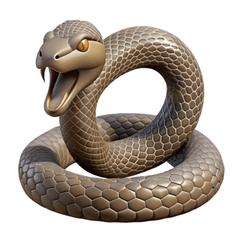 wonderful rustic A Coiled Rattlesnake Ready to Strike Deser png