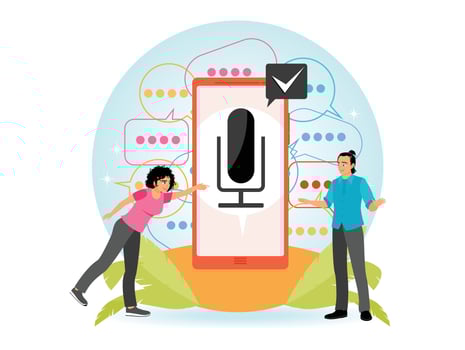 Voice Search Optimization in User Device Interaction for a Seamless Digital Experience. vector