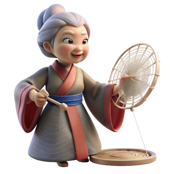 dramatic artistic A Wise Old Jor Gumo Spinning Her Web D professional png