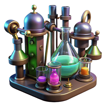magnificent traditional extraordinary modern A Steampunk Laboratory Filled with Bubbli original premium png