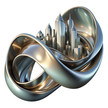 extraordinary creative Flowing Ribbons of Liquid Mercury Reflec genuine png