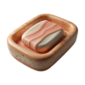magnificent modern Handmade Soap Dish Ceramic Design Isolated high quality png