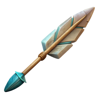 extraordinary modern Hand Painted Arrow with Fletching Detail Transparent detailed png