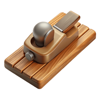 magnificent abstract Hand Plane on Wooden Plank Isolated Element exclusive png