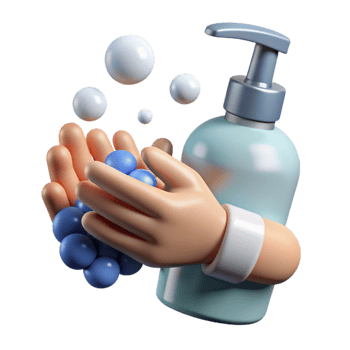 beautiful vintage Hand Washing Hygiene Practice Transparent Background genuine png