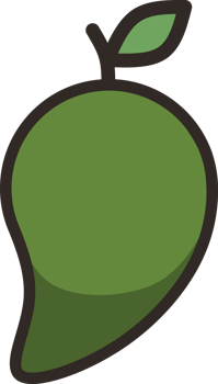Mango Cartoon Style Fruit Icons png