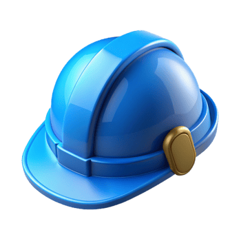 beautiful traditional Hard Hat Blue with Ratchet Suspension Transparent high quality png