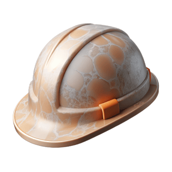 beautiful creative Hard Hat White Isolated on Transparent Background authentic png