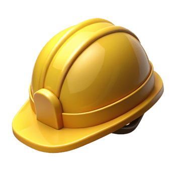 impressive contemporary Hard Hat Yellow with Chin Strap Transparent original png