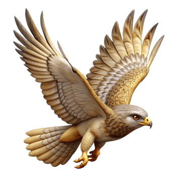 extraordinary traditional Hawk Soaring High Sky authentic png
