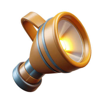 beautiful traditional Headlamp Beam Shining Bright Transparent Background detailed png